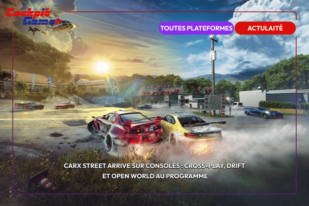 CarX Street arrive sur consoles : cross-play, drift et open world au programme