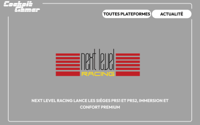 Next Level Racing lance les sièges PRS1 et PRS2, immersion et confort premium